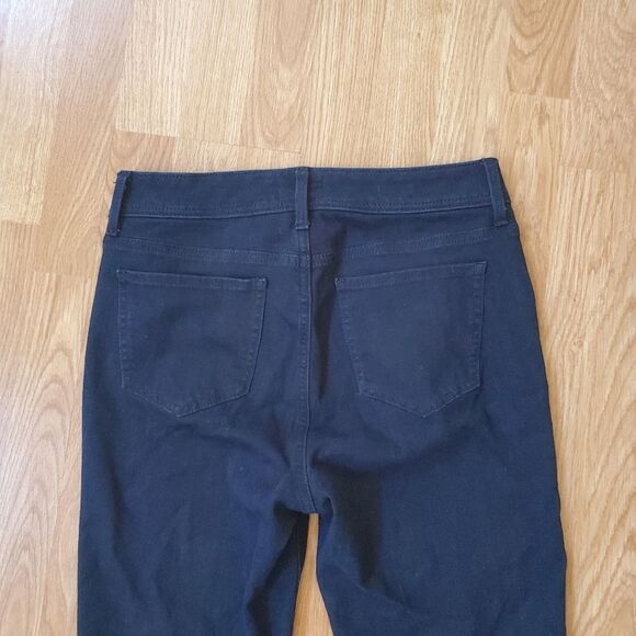 Curves 360 by NYDJ Shape Slim Straight Jeans w/ Bottom Side Slits sz 8=28x25 - Picture 6 of 13